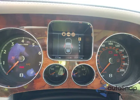 2007 Bentley Continental Gt z USA, uszkodzony, nr VIN SCBCR73W97C043890